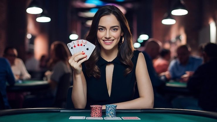 Tampilan meja Live Roulette dengan dealer profesional di platform qqslot77